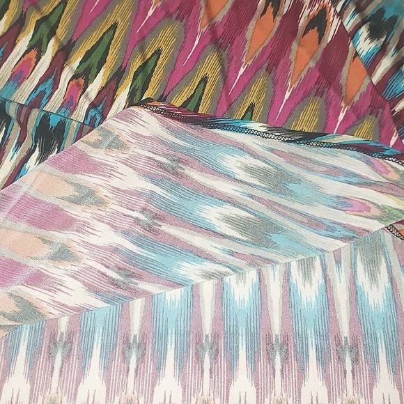 Jennie & Marlis Colorful Y2K A-Line Midi Asymmetrical Skirt S/M - Picture 14 of 16